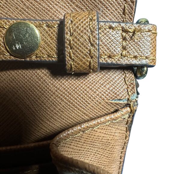 Michael Kors Leather Wallet Crossbody Bag Tan Chain Strap Saffiano Leather - Picture 8 of 10